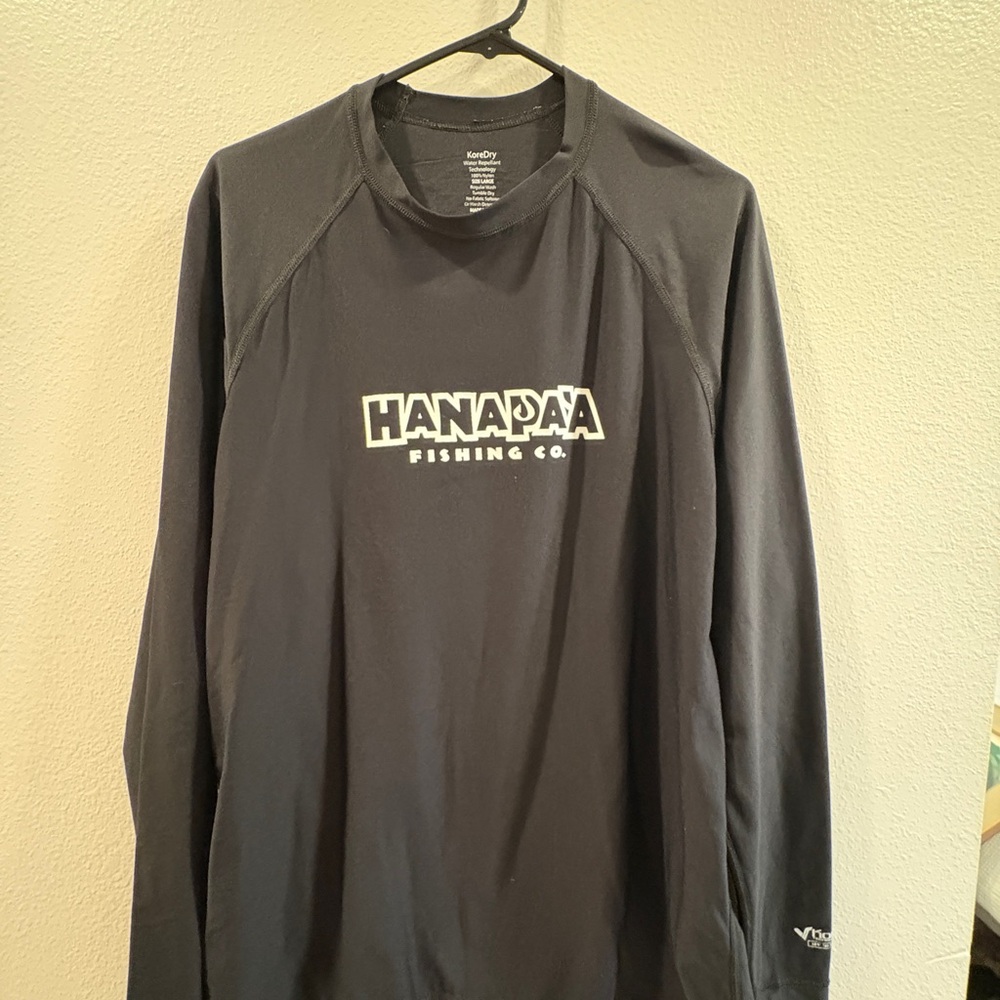 Hanapaa Mens Longsleeve Rash Guard, Size L